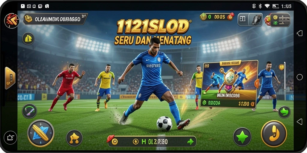 Tampilan aksi mendebarkan dalam gameplay olahraga 1121SLOT.
