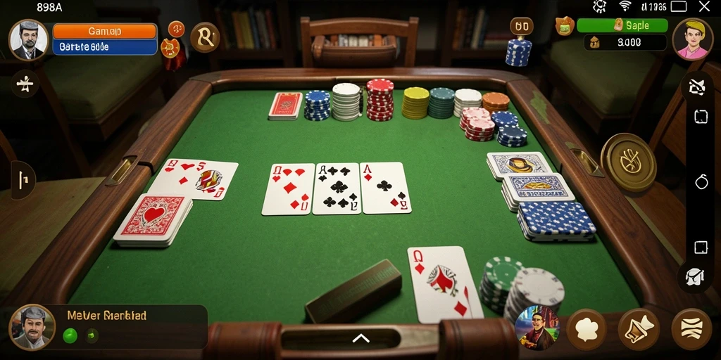 Tampilan gameplay 898A yang seru dalam permainan Gaple.