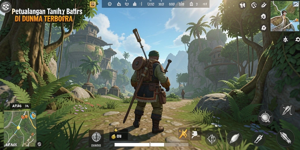Screenshot gameplay AIFA66 menampilkan dunia terbuka yang menakjubkan.