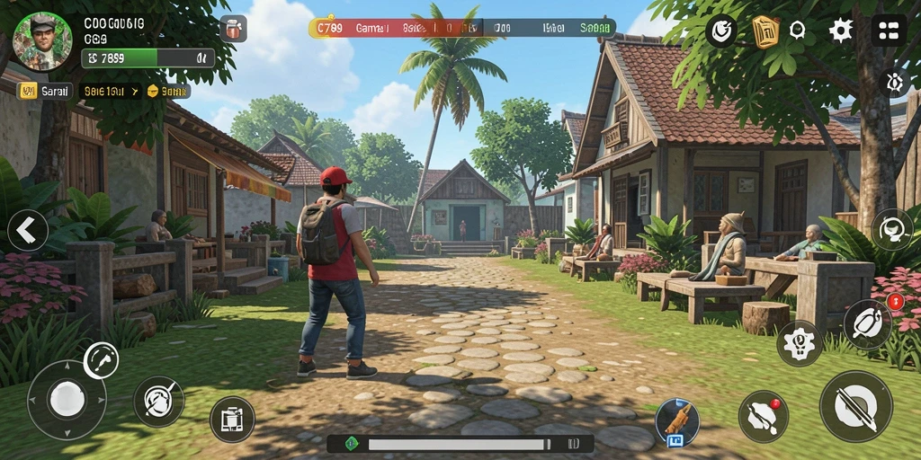 Tampilan seru gameplay C789 yang menampilkan keseruan bermain santai.