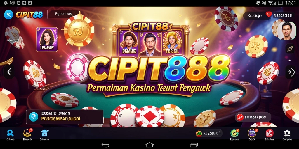 Tampilan permainan kasino yang menarik dan mendebarkan di CIPIT88.