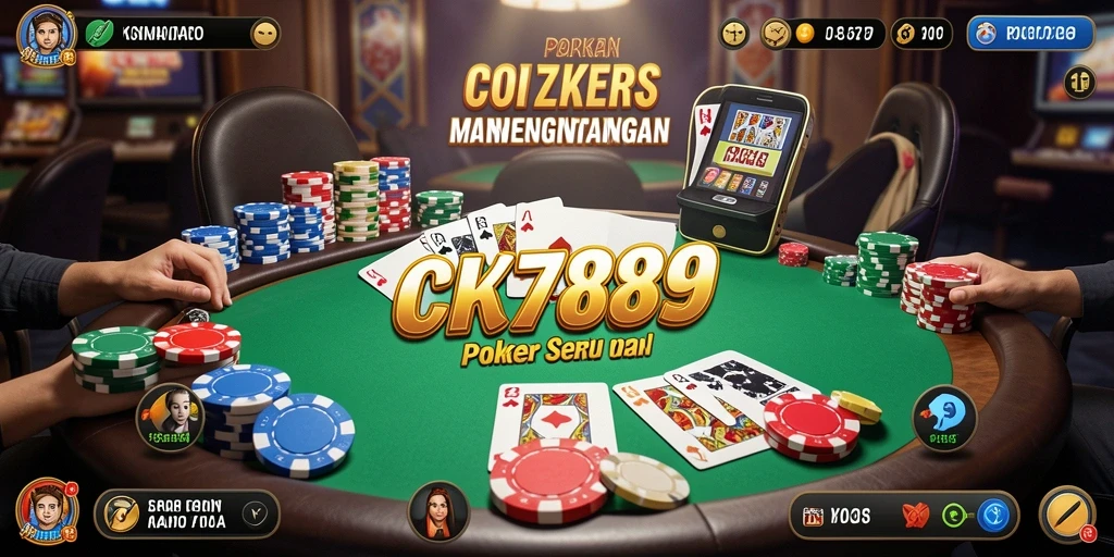 Tampilan gameplay seru dalam CK789, siap untuk memasuki dunia Poker.