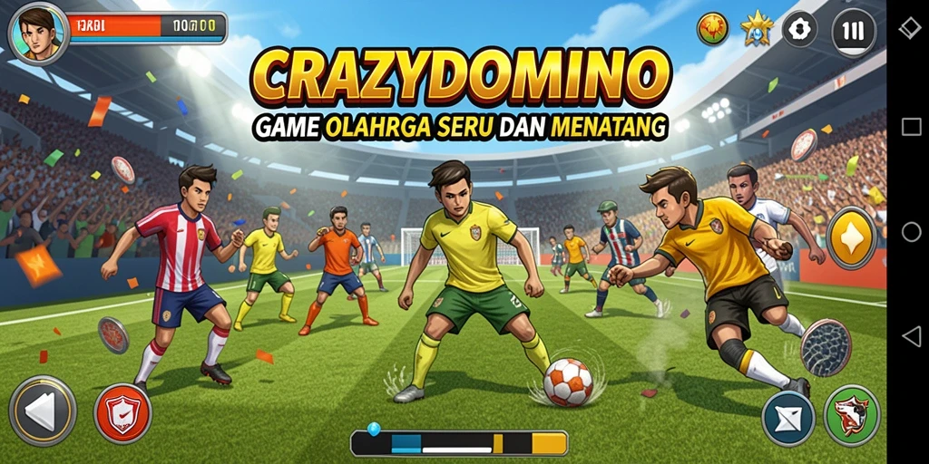 Tampilan menarik dari gameplay <strong>CRAZYDOMINO</strong> yang penuh strategi dan kompetisi.