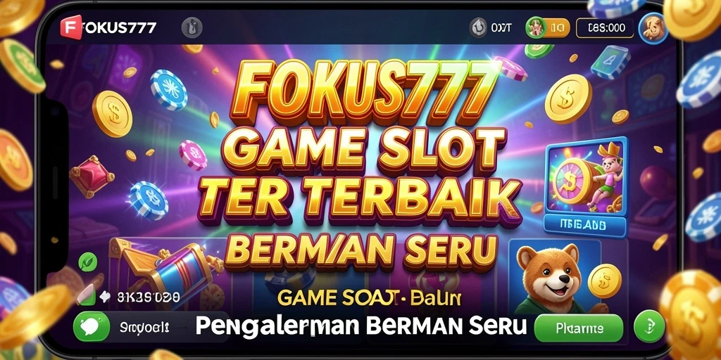 Tampilan gameplay menarik dari FOKUS777 saat memutar gulungan Slot.