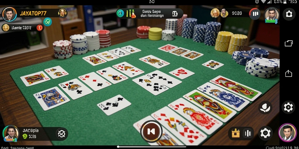 Gameplay seru dalam permainan Gaple JAYATOP77.