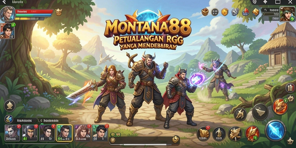 Tampilan gameplay MONTANA88 dengan aksi pertempuran yang seru.