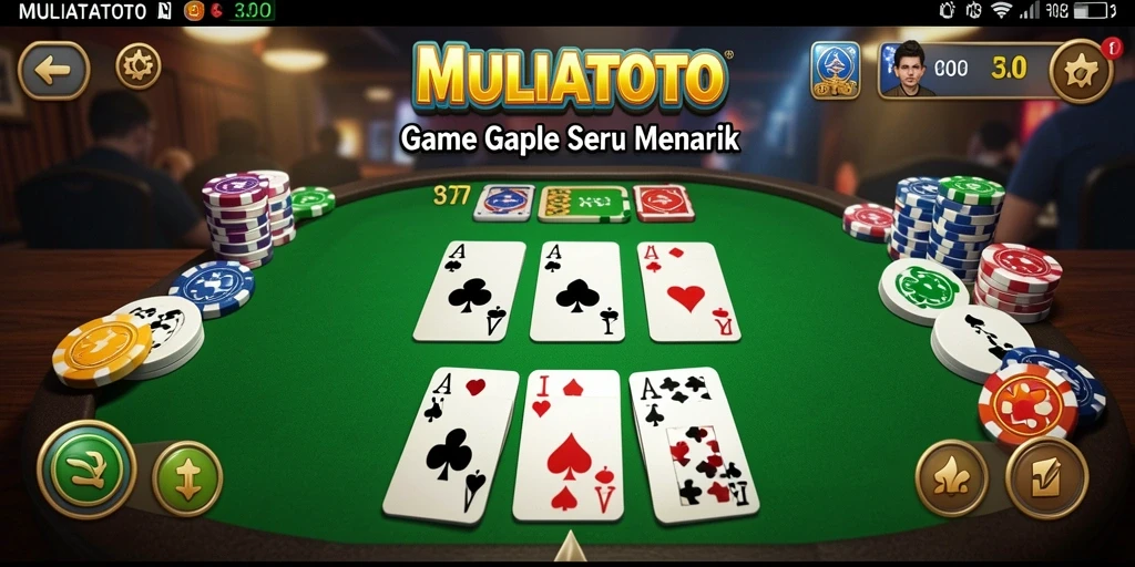 Gameplay seru Gaple dalam MULIATOTO yang memikat hati.