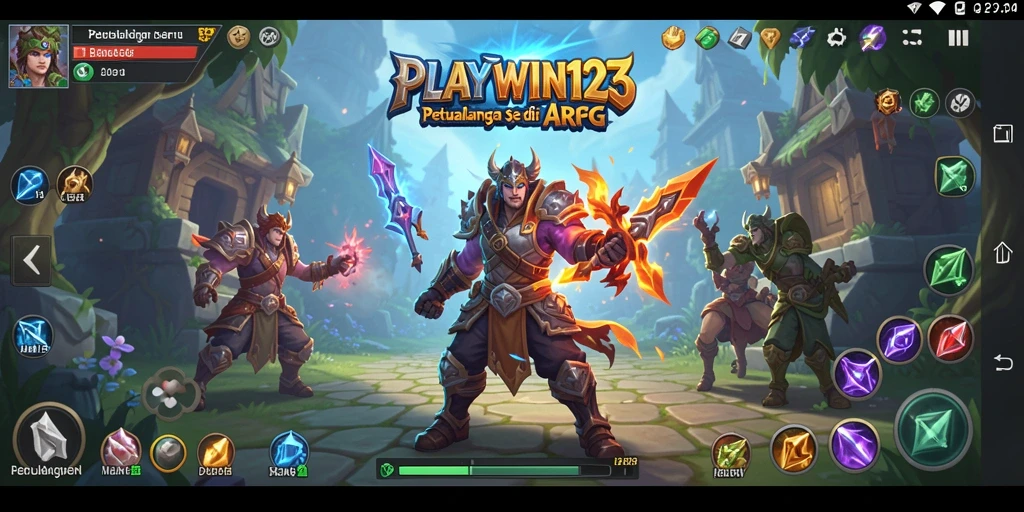Tampilan gameplay seru di dunia ARPG yang penuh petualangan.