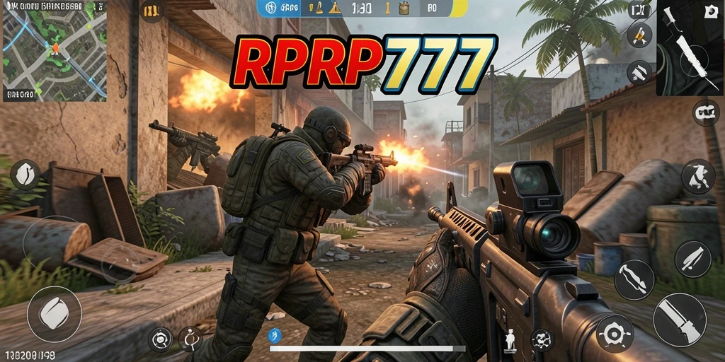 Gambaran gameplay menegangkan dalam RPRP777 di dunia TPS.